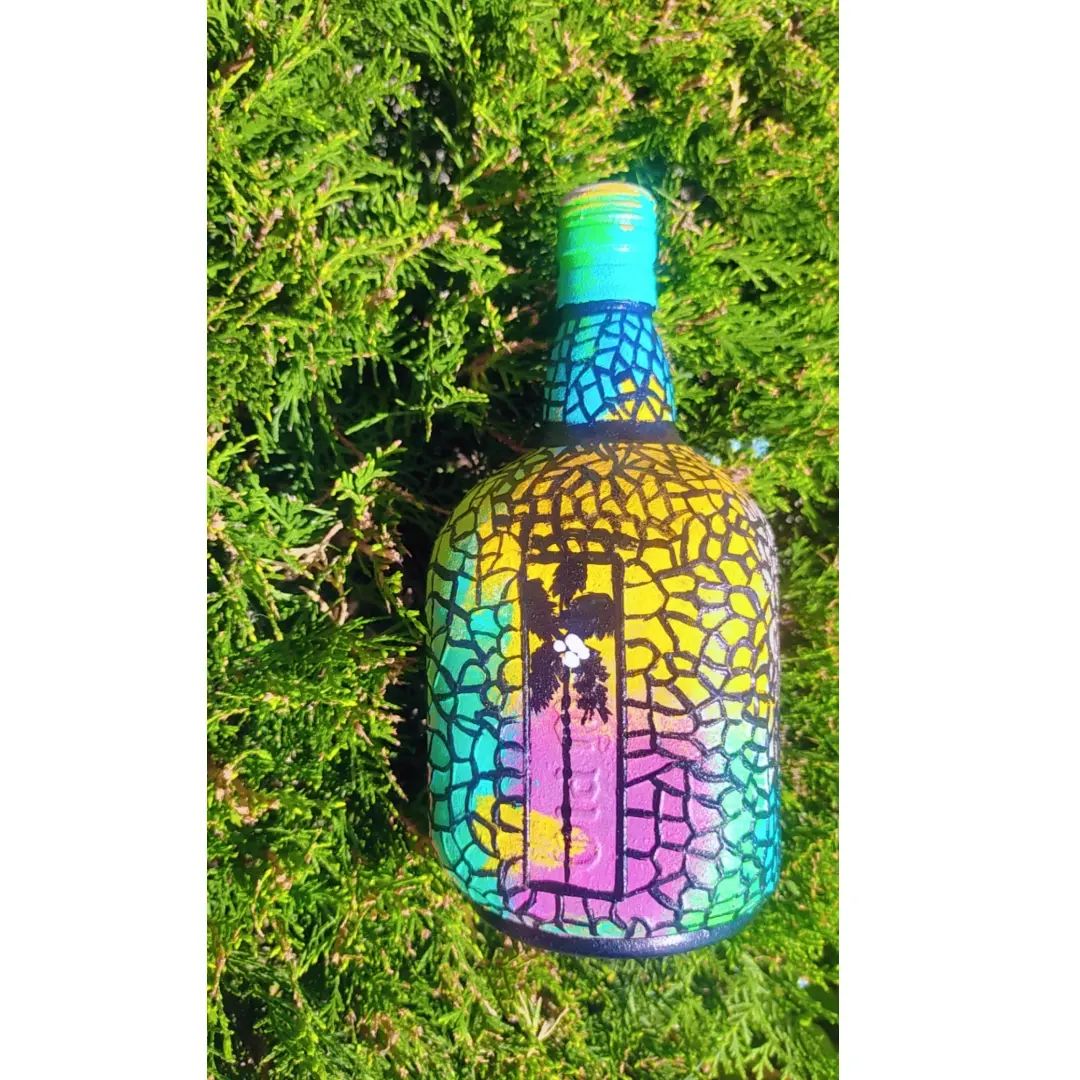 Tropical Mirage Bottle Art – “Hello Love” Collection 🌴💚🌅