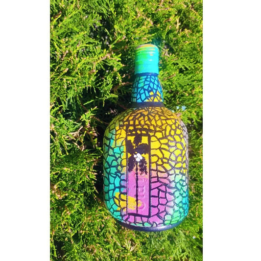 Tropical Mirage Bottle Art – “Hello Love” Collection 🌴💚🌅